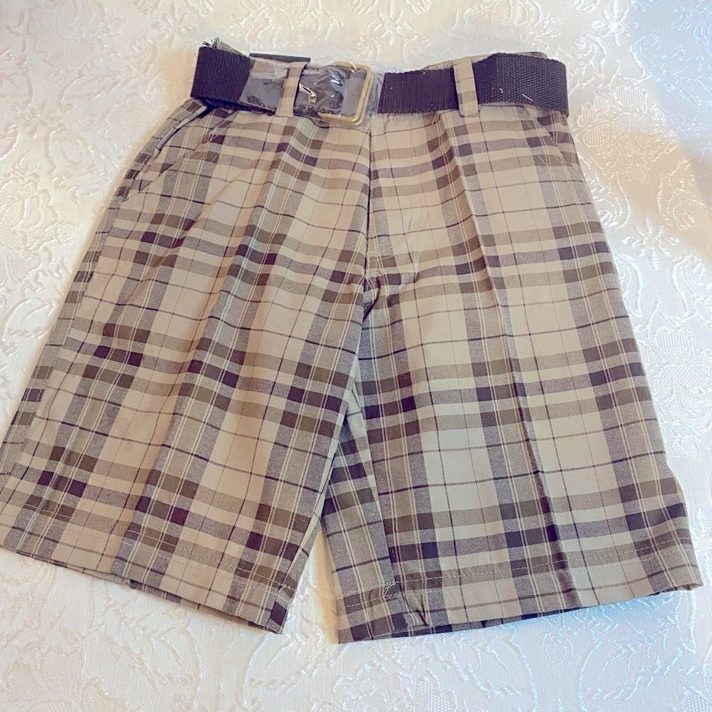 🎉 Pacific Flyer Boys Plaid Fashion Shorts Size:5